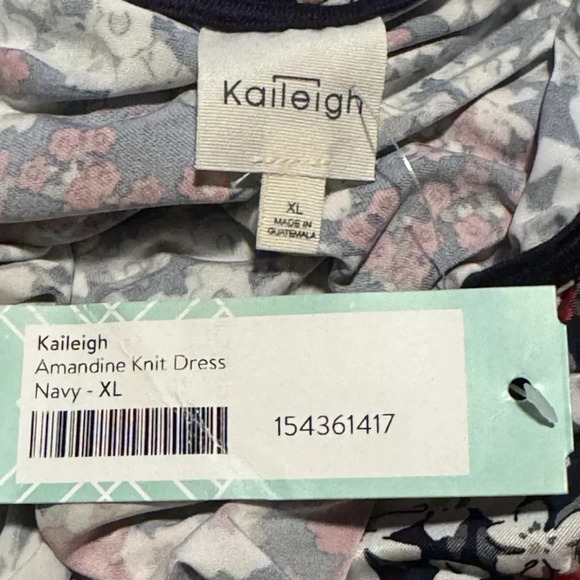 Stitch Fix Womens Kaileigh Amandine Faux Wrap Maroon Floral Knit Dress XL - Picture 4 of 9